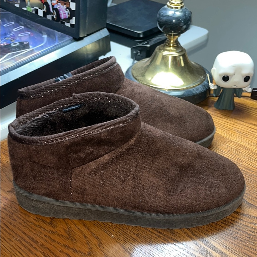 Brown Ankle Boots Slip-On Suede - Picture 4 of 8